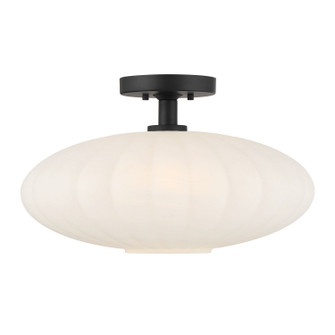 One Light Semi-Flush Mount in Matte Black (446|M60075MBK)