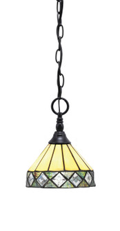 Chain One Light Mini Pendant in Matte Black (200|11-MB-9405)