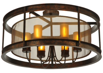 Cordoba Six Light Semi-Flushmount in Gilded Tobacco (57|125521)