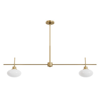 Getty Two Light Chandelier in Luxe Gold (47|13192)