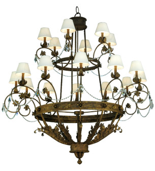 Antonia 18 Light Chandelier in Pompeii Gold (57|130459)
