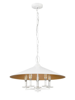 Rialto Five Light Pendant in Matte White (224|1953-22MW)