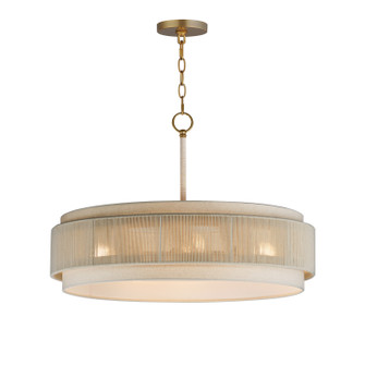 Seacliff Four Light Pendant in Natural Aged Brass (16|12814OFNAB)