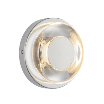 Stephord LED Wall Sconce in Chrome/Clear Glass (347|WS97204-CH/CL)
