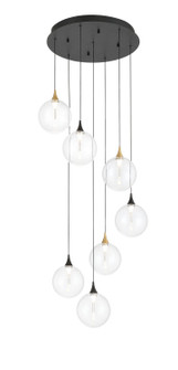 Seven Light Chandelier in Gold-Black (40|48930-017)