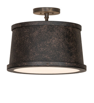 Cilindro Three Light Semi-Flushmount in Coffee Bean (57|281618)