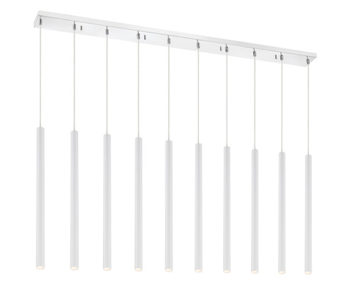 Forest LED Linear Chandelier in Chrome (224|917MP24-WH-LED-10LCH)