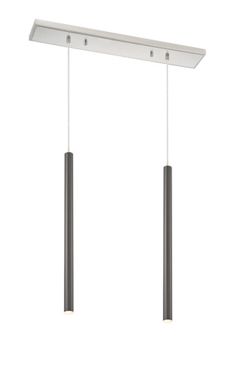 Forest LED Linear Chandelier in Brushed Nickel (224|917MP24-PBL-LED-2LBN)