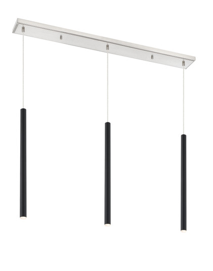 Forest LED Linear Chandelier in Brushed Nickel (224|917MP24-MB-LED-3LBN)