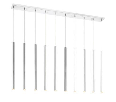 Forest LED Linear Chandelier in Chrome (224|917MP24-CH-LED-10LCH)