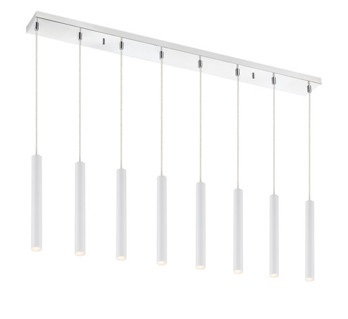 Forest LED Linear Chandelier in Chrome (224|917MP12-WH-LED-8LCH)
