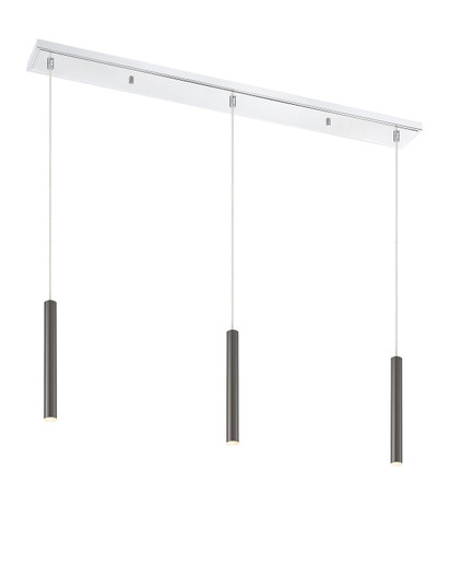 Forest LED Linear Chandelier in Chrome (224|917MP12-PBL-LED-3LCH)