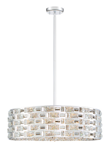 Aludra Seven Light Chandelier in Chrome (224|912P24-CH)