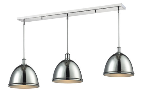 Mason Three Light Linear Chandelier in Chrome (224|711P13-3CH)