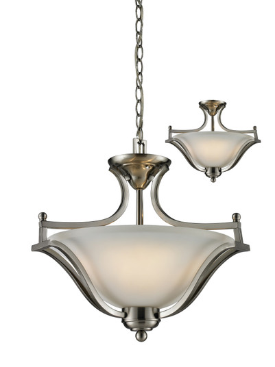 Lagoon Three Light Pendant in Brushed Nickel (224|704SFC-BN)