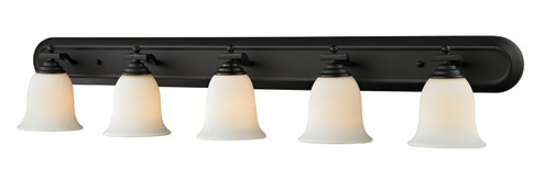 Lagoon Five Light Vanity in Matte Black (224|703-5V-MB)