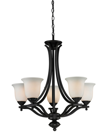 Lagoon Five Light Chandelier in Matte Black (224|703-5-MB)