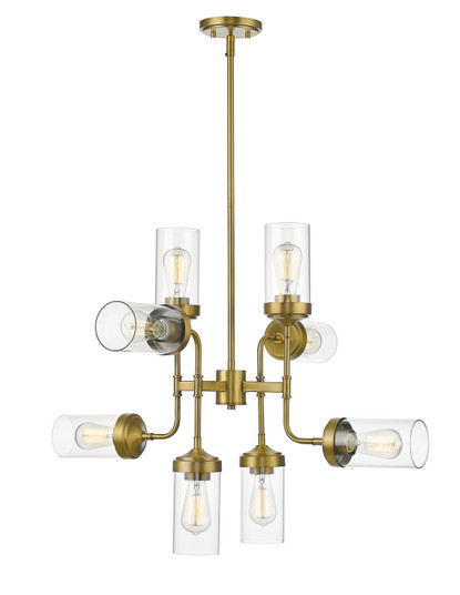 Calliope Eight Light Chandelier in Foundry Brass (224|617-8FB)