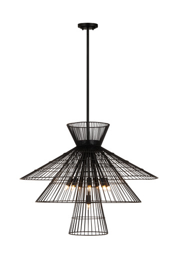 Alito Eight Light Chandelier in Matte Black (224|6015-8MB)