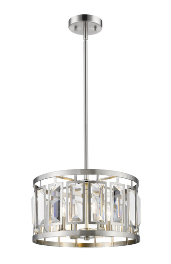 Mersesse Four Light Pendant in Brushed Nickel (224|6007-15BN)