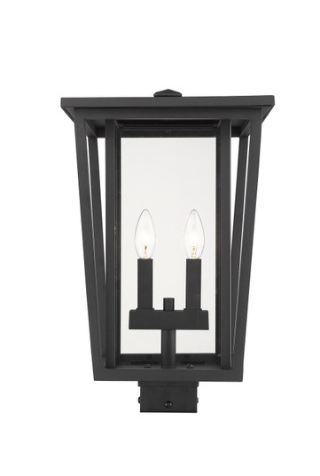 Seoul Two Light Outdoor Post Mount in Black (224|571PHBS-BK)