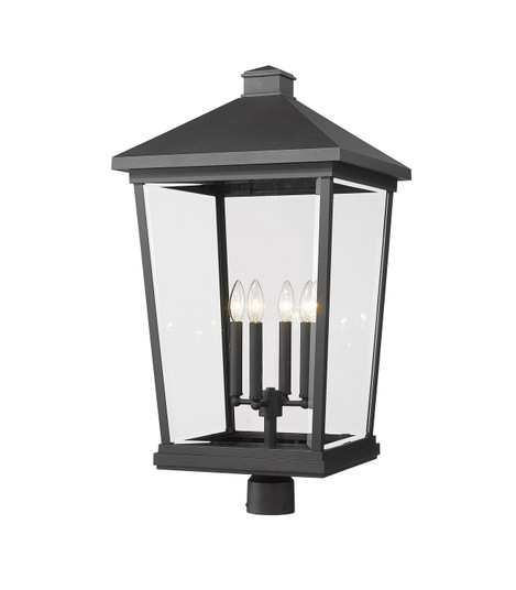 Beacon Four Light Outdoor Post Mount in Black (224|568PHXXLR-BK)