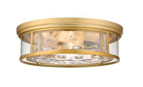 Clarion Four Light Flush Mount in Olde Brass (224|493F4-OBR)