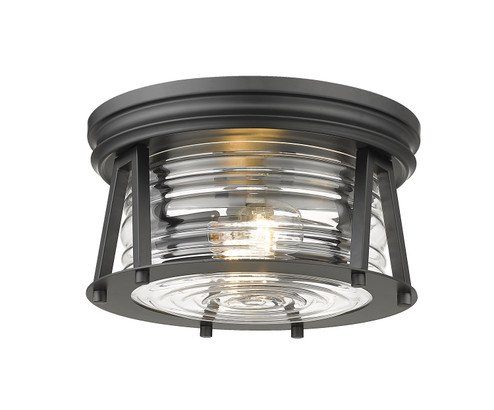 Cape Harbor Two Light Flush Mount in Matte Black (224|491F2-MB)