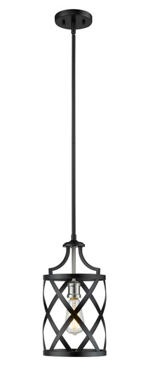 Malcalester One Light Pendant in Matte Black / Brushed Nickel (224|481MP-MB-BN)