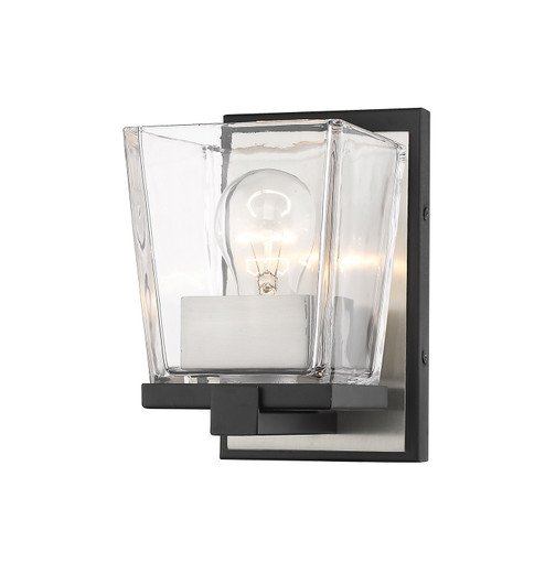 Bleeker Street One Light Wall Sconce in Matte Black / Brushed Nickel (224|475-1S-MB-BN)