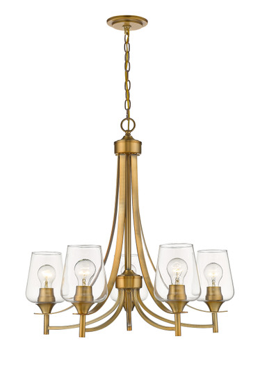 Joliet Five Light Chandelier in Olde Brass (224|473-5OBR)