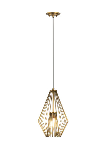 Quintus One Light Pendant in Rubbed Brass (224|442MP12-RB)