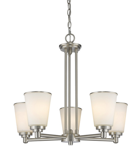 Jarra Five Light Chandelier in Brushed Nickel (224|432-5BN)