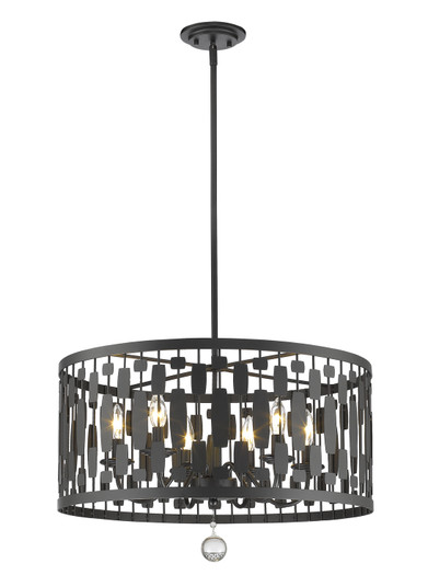 Almet Six Light Chandelier in Bronze (224|430D24-BRZ)