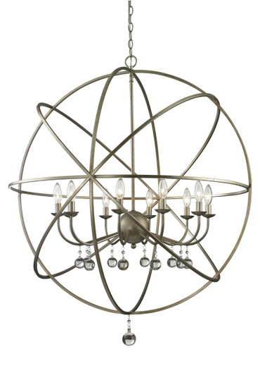 Acadia Ten Light Chandelier in Antique Silver (224|415-36)