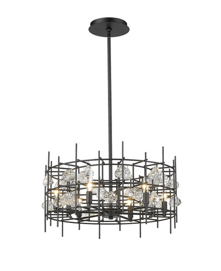 Garroway Six Light Chandelier in Matte Black (224|4007-24MB)