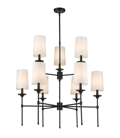 Emily Nine Light Chandelier in Matte Black (224|3033-9MB)