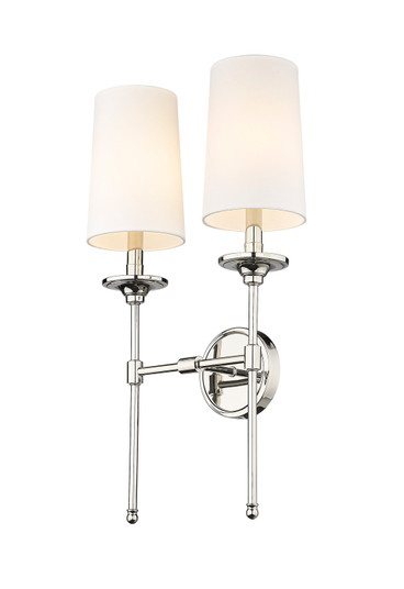 Emily Two Light Wall Sconce in Polished Nickel (224|3033-2S-PN)