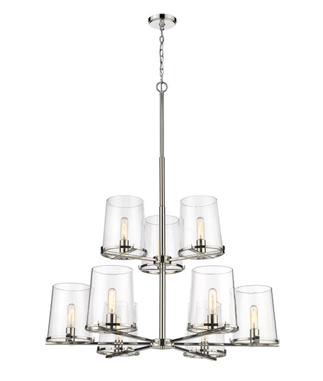 Callista Nine Light Chandelier in Polished Nickel (224|3032-9PN)