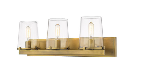 Callista Three Light Vanity in Rubbed Brass (224|3032-3V-RB)