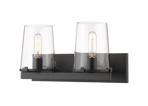 Callista Two Light Vanity in Matte Black (224|3032-2V-MB)