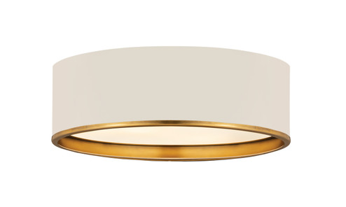 Arlo Four Light Flush Mount in Matte White / Rubbed Brass (224|2303F4-MW-RB)