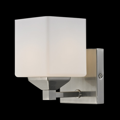 Quube One Light Wall Sconce in Brushed Nickel (224|2104-1V)