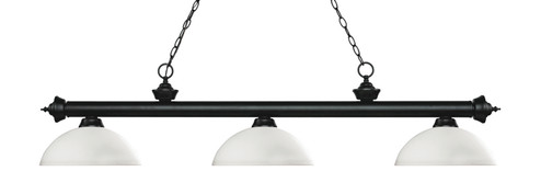 Riviera Three Light Billiard in Matte Black (224|200-3MB-DMO14)