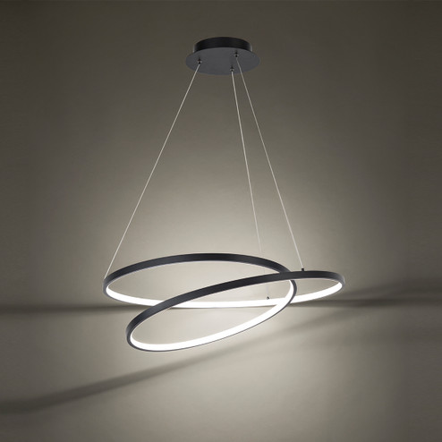 Marques LED Pendant in Black (34|PD-83128-BK)