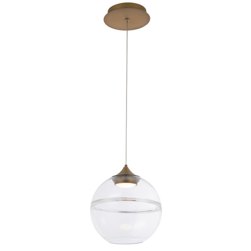 Bistro LED Pendant in Aged Brass (34|PD-20014-AB)