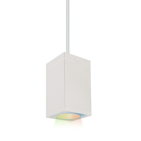 Cube Arch LED Pendant in White (34|DC-PD05-N-CC-WT)