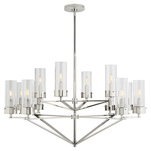 Marais 12 Light Chandelier in Polished Nickel (268|TOB 5303PN-CG)