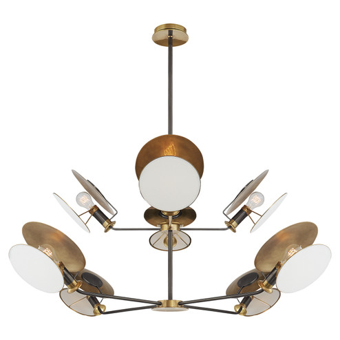 Osiris Eight Light Chandelier in Bronze and Hand-Rubbed Antique Brass (268|TOB 5290BZ/HAB-L)