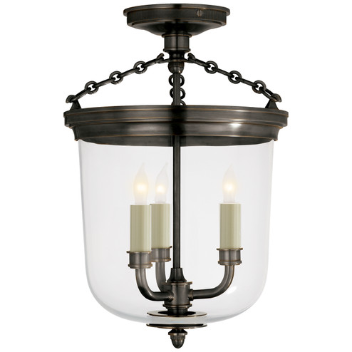 Merchant Three Light Semi-Flush Mount in Bronze (268|TOB 4212BZ)